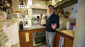 Uwe hat einen besonderen Spritzschutz