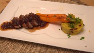 Entenbrustfilet mit Kartoffelpüree 