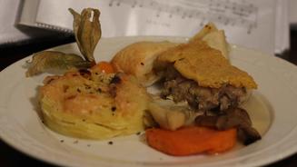 Kaninchen an Estragon-Soße