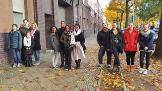 Familien aus Berlin auf Shoppingtour