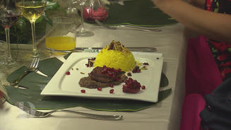 Safranreis mit Entenbrust