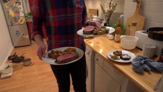 Rostbraten mit Brezelkruste