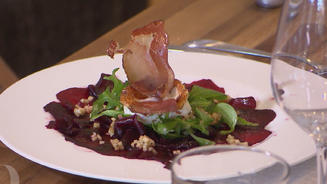 Rote Beete mit Ziegenfrischkäse