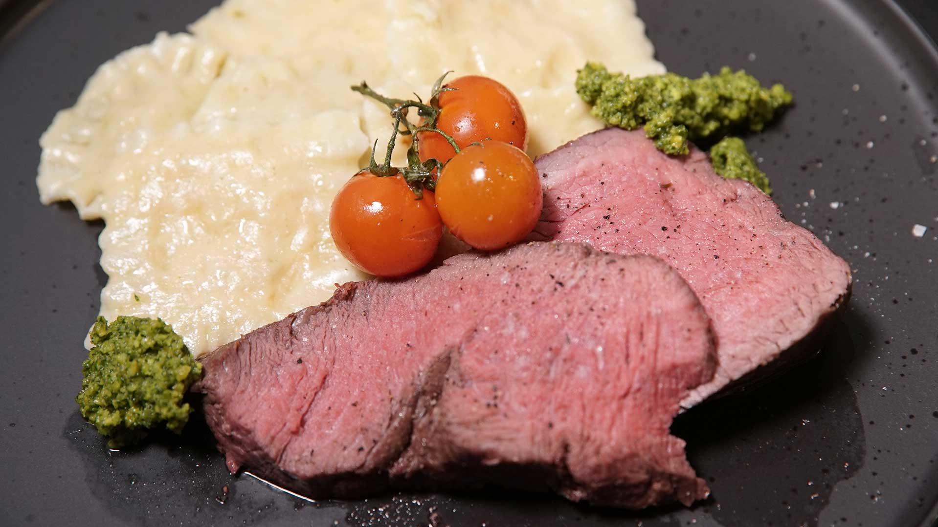 Rinderfilet mit Ravioli