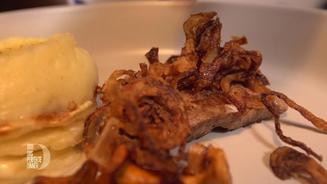 Zwiebelrostbraten, Kartoffeltörtchen