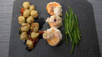 Riesengarnelen mit Gnocchis