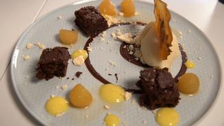 Schokobrownie und Birnenvariation