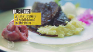 Rehkeule aus dem Ofen mit Mairübchen