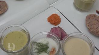 Dreierlei Suppen mit Brot