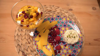 Kulfi mit Mango-Mascarpone-Dessert