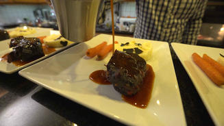 Ochsenbäckchen mit Kartoffelstampf