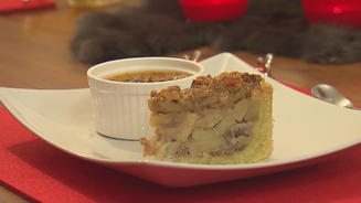 Karamellisierter Apfel-Walnusskuchen