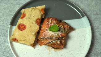 Parmigiana mit Focaccia