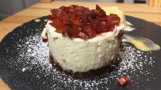 Gartenrhabarbertörtchen & Eierliköreis