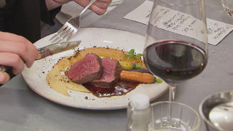 Rosa Hirschfilet mit Vanille-Quitten