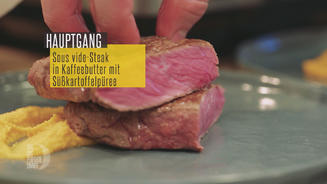 Sous vide Steak in Kaffeebutter