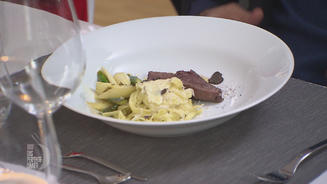 Hausgemachte Trüffeltagliatelle