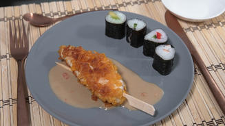 Maki mit Chicken Fingers