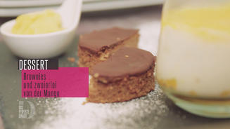 Brownies mit zweierlei von der Mango