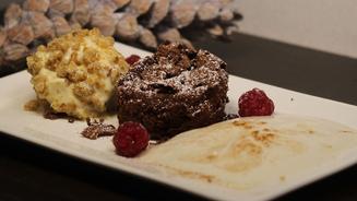 Schokoladensoufflé & Eierliköreis