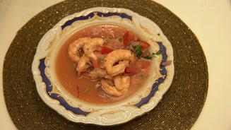 Kalte Shrimps-Suppe