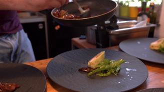 Gefüllter Kaninchenrücken