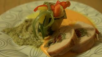 Putenbrust mit Kräuterfüllung