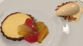 Tarte au Citron mit Zitrusfrüchten