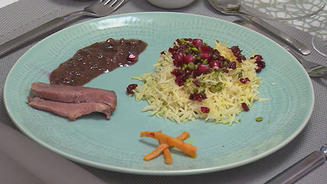 Ente in Granatapfelsoße