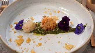 Asparagus trifft Ozean und Blumenwiese
