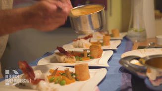 Kabeljau Loin mit Hummersauce