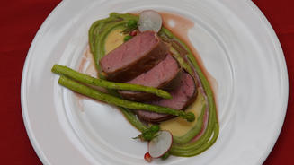 Saltimbocca mit Safransauce 