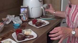 Warmes Schokoladenküchlein