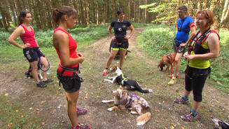 Die "Allgäu Hunters" beim Training