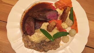 Rehrücken an Kartoffel-Sellerie-Püree