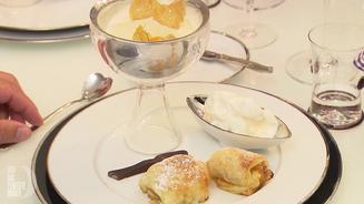 Tatinküchlein mit Vanilleeis