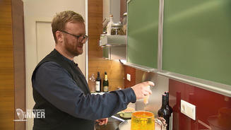 Rolands Dessert beeindruckt die Gäste