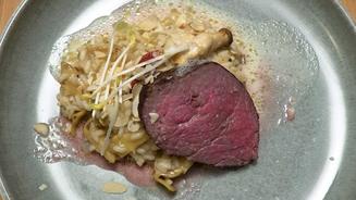 Artischocken-Weißwein Risotto mit Rind