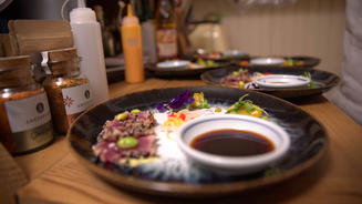 Big Island: Geflämmtes Tunatataki