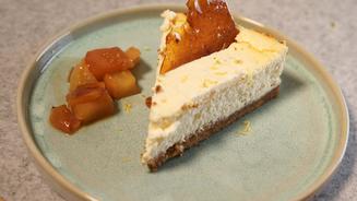 Cheesecake mit Apfelkompott
