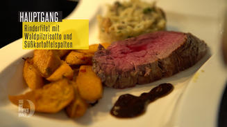 Rinderfilet mit Waldpilzrisotto