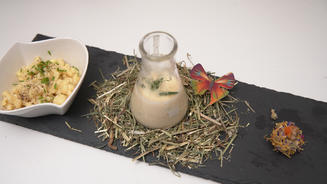 Käsespätzle mit Käsesuppe
