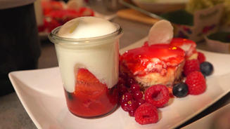 Erdbeer-Zitronengrasschnitte