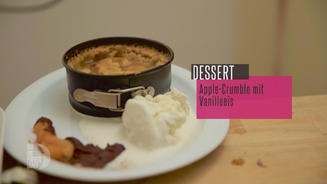 Apple Crumble mit Eis