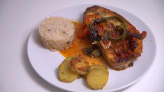 Ofen-Viktoriabarsch mit Batata