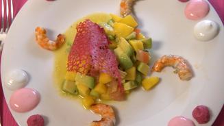 Kiel Firth BBQ Prawns mit Salsa