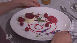 Variation aus bayrischer Topfencreme