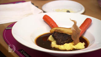  Kalbsbäckchen an Kartoffelstampf