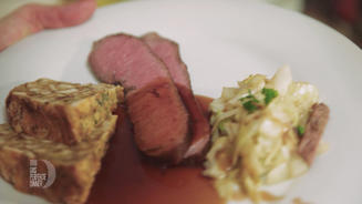 Roastbeef an Portweinsauce