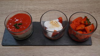 3-mal Erdbeere